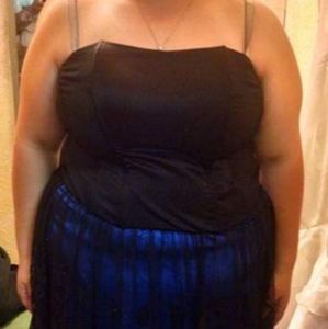 Black and blue  prom/ formal dress